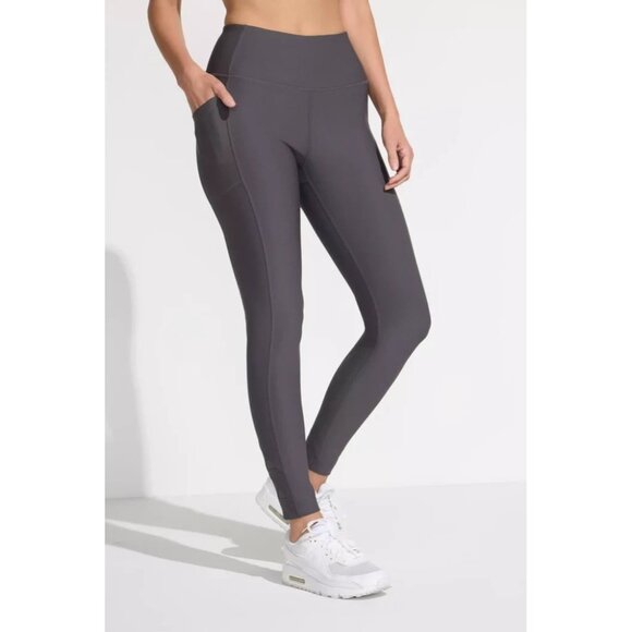 Mondetta Performance + Luxury Women's Stretch Leggings Gray Medium A001329 - Picture 1 of 11